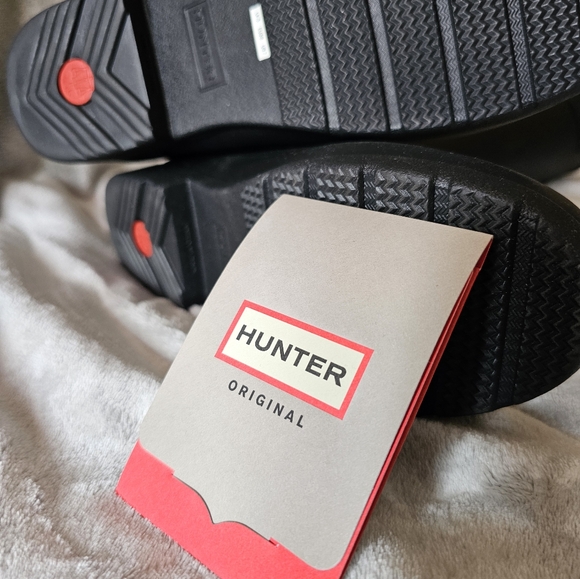 Hunter Womens Refined Slim Fit Rubber Mid-Calf Rain Boots Size 7 Muck Boots - Picture 11 of 14